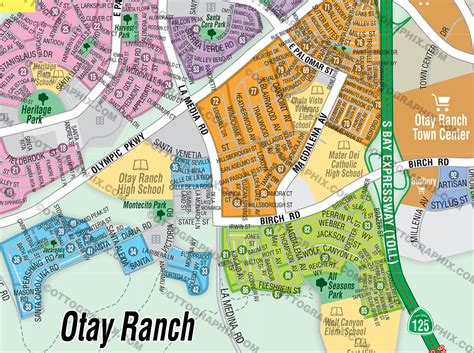 Otay Ranch Map, San Diego County, CA – Otto Maps