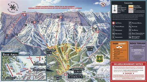 Mappa delle piste da sci a Bridger Bowl