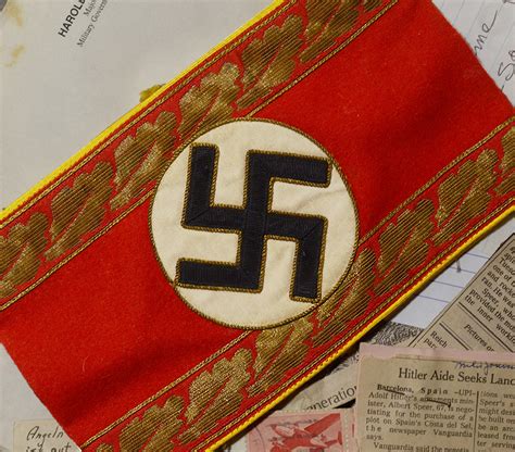 Albert Speer | NSDAP Armband | Deputy Reichsleiter | Provenance