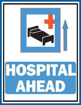 Creative Hospital Ahead Sign | FREE Download