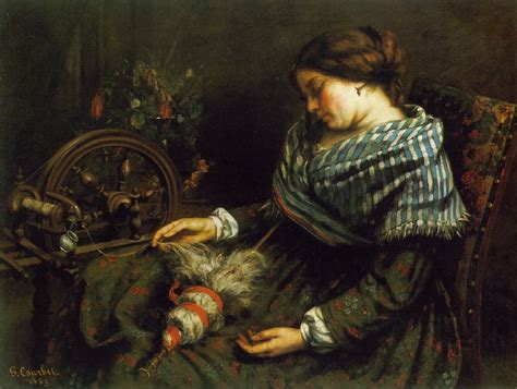 The Sleeping Spinner (1853) by Gustave Courbet – Artchive