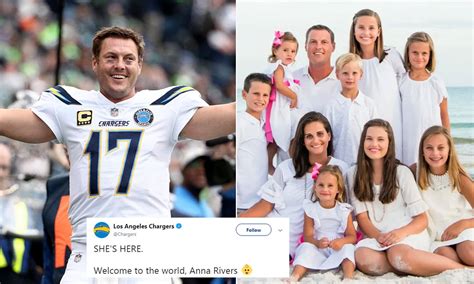 Los Angeles Chargers Quarterback Philip Rivers And His Wife Of 18 Years ...