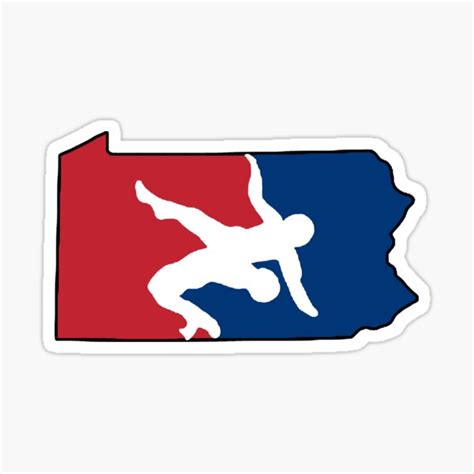 "Pennsylvania Wrestling" Sticker for Sale by YentroK | Redbubble