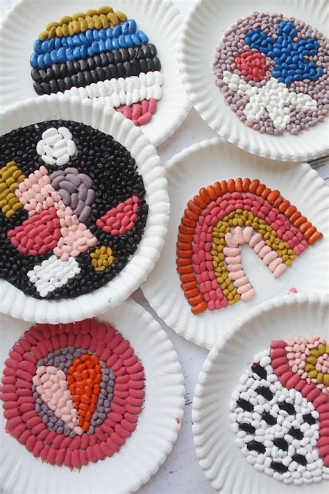 Easy Kids Crafts: Bean Mosaic Art | The Pretty Life Girls