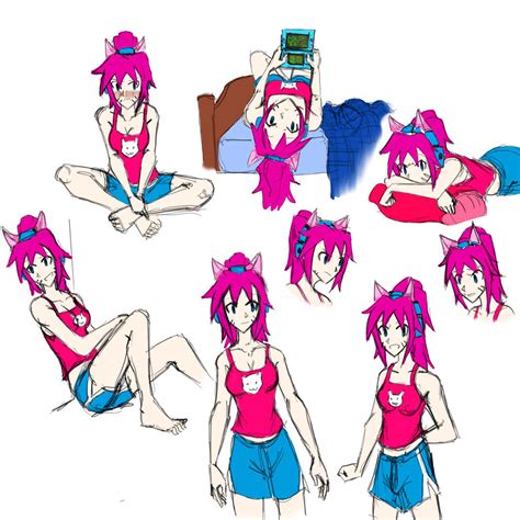 Remi character doodles by NinjaLliam on DeviantArt