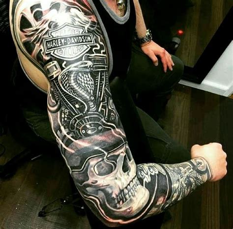 Pin by Scott Gorham on Tattoo's | Harley tattoos, Harley davidson ...