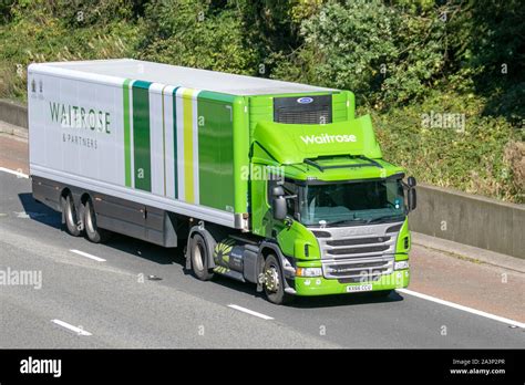 Waitrose delivery lorry hi-res stock photography and images - Alamy