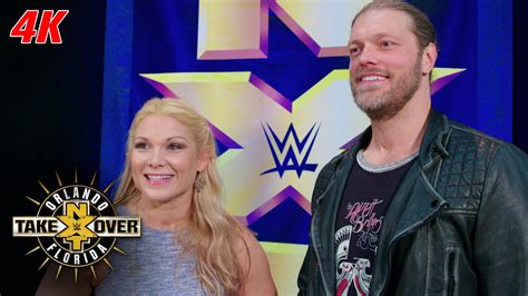 Beth Phoenix and Edge sit ringside at NXT TakeOver: Orlando: NXT Takeover 4K Exclusive, Apr. 1 ...