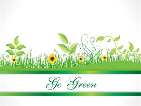 Abstract Go Green Background Stock Vector - Illustration of ecology ...