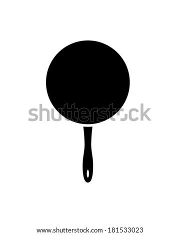 Vector Silhouette Of A Frying Pan - 181533023 : Shutterstock