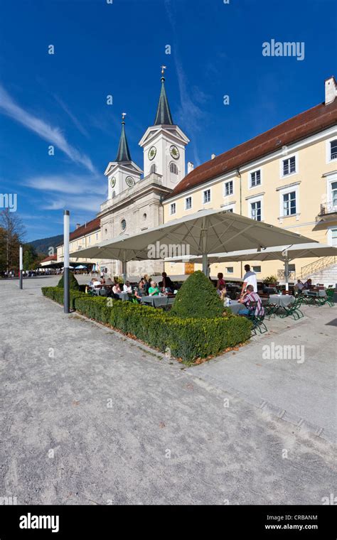 Schloss Tegernsee Castle, Tegernsee Abbey, a former Benedictine monastery, Schloss Restaurant ...