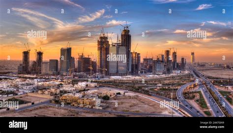 King Abdullah Financial District at Riyadh, Saudi Arabia Stock Photo ...