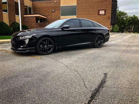 2018 Honda Accord Sport Blue With Black Rims