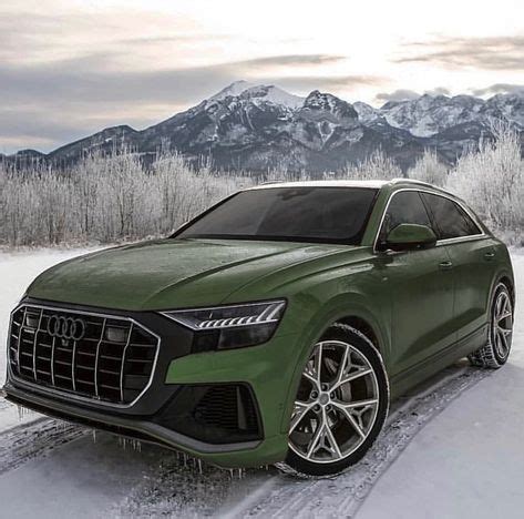 2019 Audi Q8 Military Green Enjoying The Alps | Cars, Audi cars, Audi