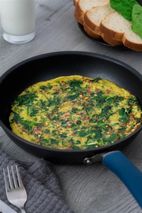 Spinach Omelet Recipe - Yellow Chili's