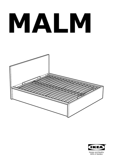 IKEA MALM Storage bed Assembly Instruction - Free PDF Download (36 Pages)