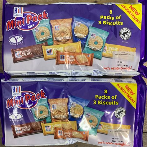 16x Hill Biscuits Mini Packs Mix (2 Bags of 8 Packs) & Low Price Foods Ltd