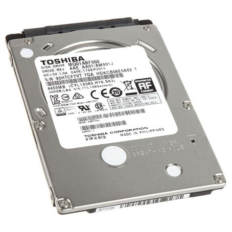 HD 500GB TOSHIBA 5400 RPM SATA NOTEBOOK - HELPSET INFO