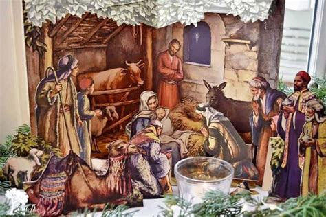 Collecting Vintage Paper Nativity Scenes • Adirondack Girl @ Heart