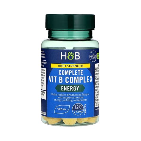 H&B High Strength Complete Vit B Complex 120 Tablets |Holland & Barrett