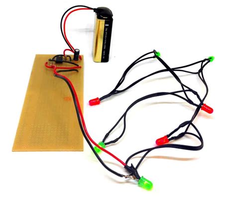 Blinking Christmas Lights - Build Electronic Circuits