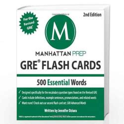 500 Essential Words: GRE Vocabulary Flash Cards (Manhattan Prep GRE ...