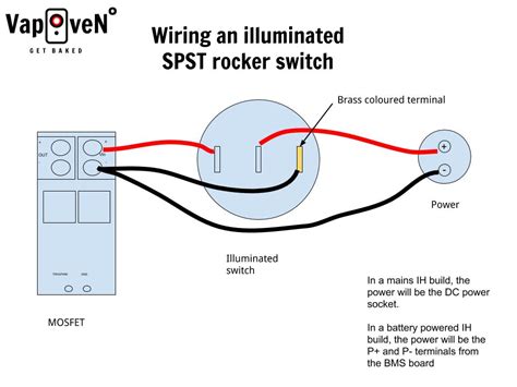 Wiring an Illuminated SPST Rocker Switch • VapOven