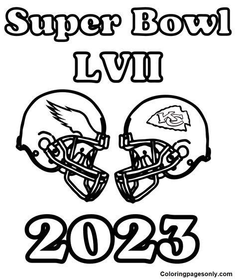 Super Bowl 2023 Coloring Pages Printable for Free Download