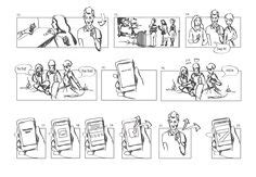 ux storyboards - Google Search Storyboard App, Storyboard Examples, Storyboard Drawing, User ...