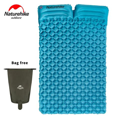 NatureHike Outdoor Inflatable Ultralight Double Sleeping Pad 2 Person Camping Pad Mat Tent Air ...