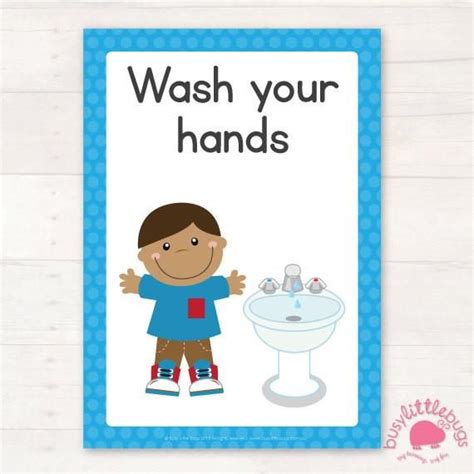 Bathroom Hygiene Signs | Preschool classroom rules, Hygiene posters for ...