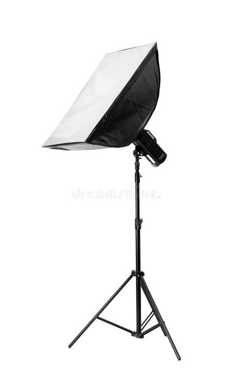 Studio Lighting on White Background. Stock Image - Image of hobby, lamp: 126900651