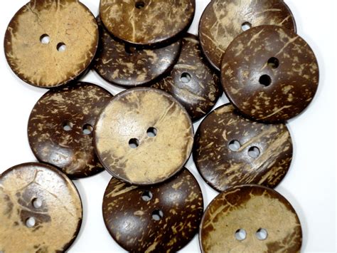 1.5 Coconut Shell Buttons 38mm Buttons Coconut