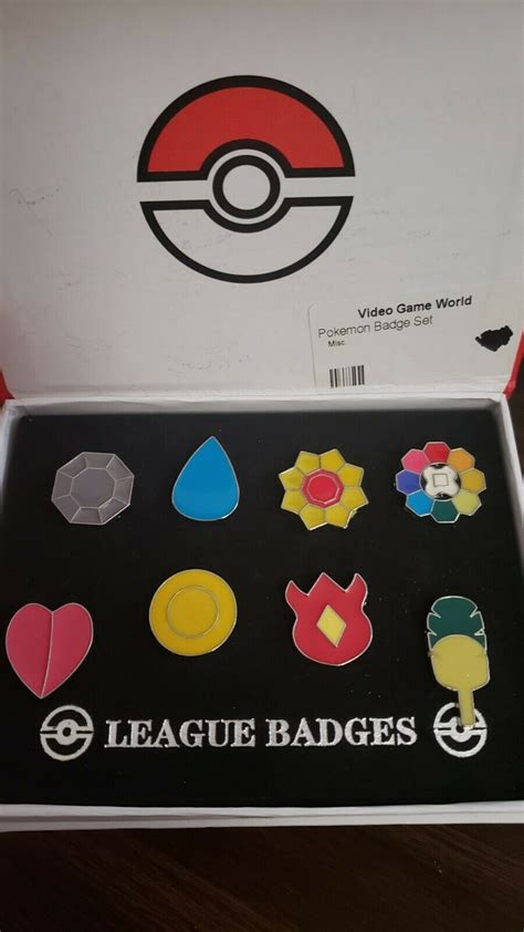 Mavin | Cosplay Pokemon Gym Badges Indigo League Set 8pcs Kanto Badge Pin