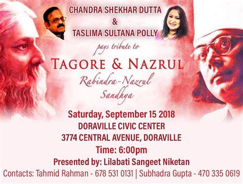 Rabindra & Nazrul Sangeet Evening in Doraville