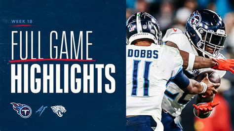 Titans vs. Jaguars Highlights Week 18 | Game Highlights