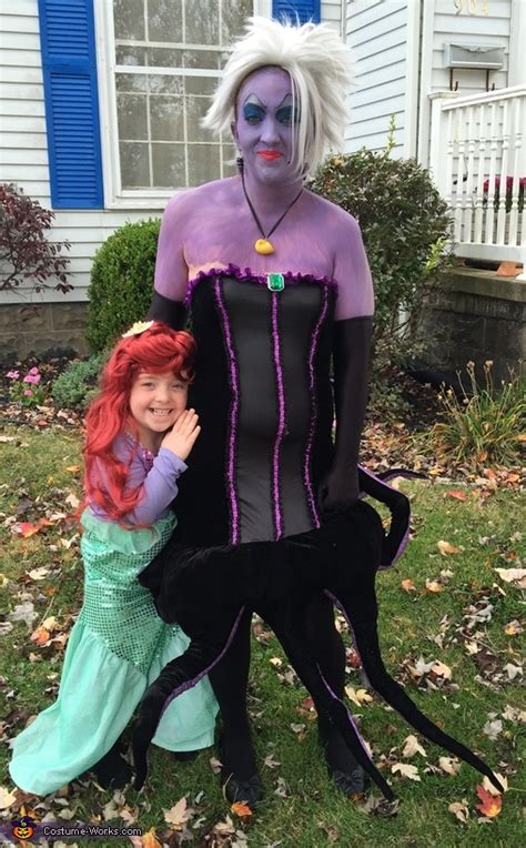 Lil Mermaid and Ursula Costume | Last Minute Costume Ideas