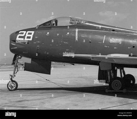 North American FJ-4 "Fury" from Utron Seven (VU-7) at NAAS Brown Field, CA Stock Photo - Alamy