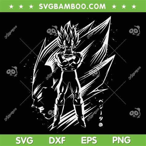 Vegeta Anime SVG PNG