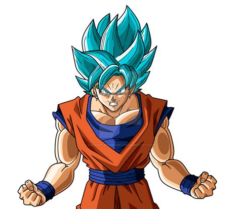 Goku Super Saiyan Blue by aashan on DeviantArt