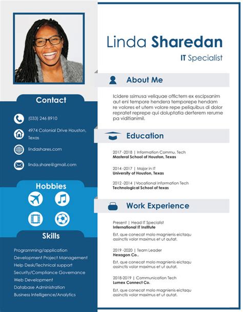 Professional Cv Templates Free