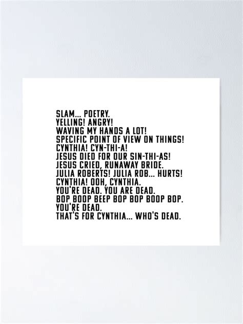 "Slam Poetry" Poster for Sale by peepsandwich | Redbubble