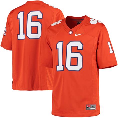 Clemson Tigers Nike #16 Game Football Jersey - Orange | Clemson tigers ...