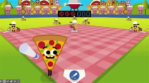 Google gives you a chance to play a game of baseball -- with food ...