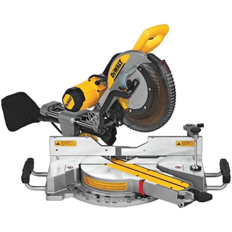 DEWALT 15 Amp Corded 12 in. Double Bevel Sliding Compound Miter Saw ...