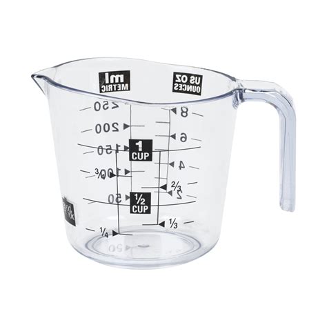 Mainstays 1 Cup Plastic Measuring Cup with Easy to Read Measurements ...