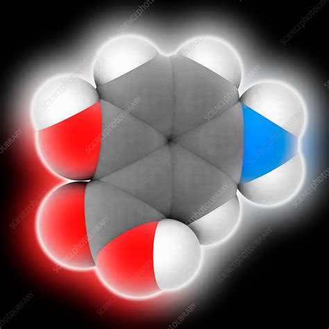 Mesalazine drug molecule - Stock Image - C035/6506 - Science Photo Library