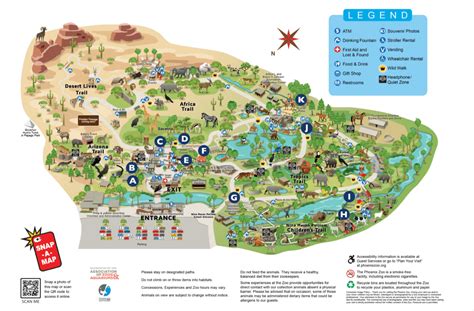 Zoo Map - Phoenix Zoo