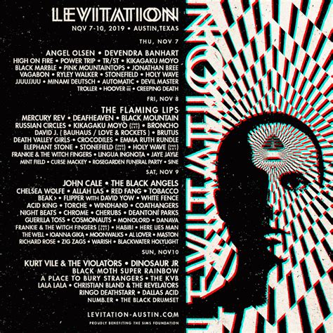 Levitation Austin announces second wave of its 2019 lineup. – 7th Level Music