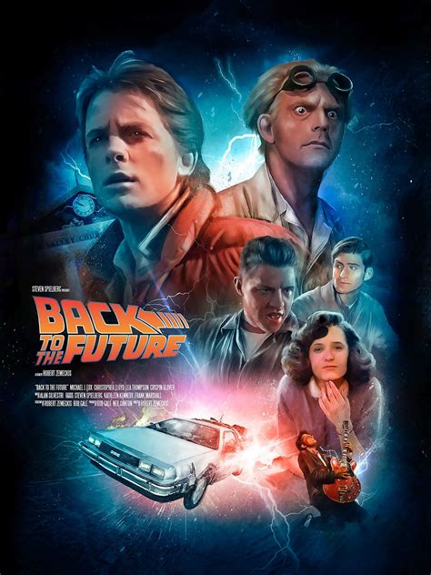 Back To The Future Movie Art Poster Prints and Unframed Canvas | Etsy